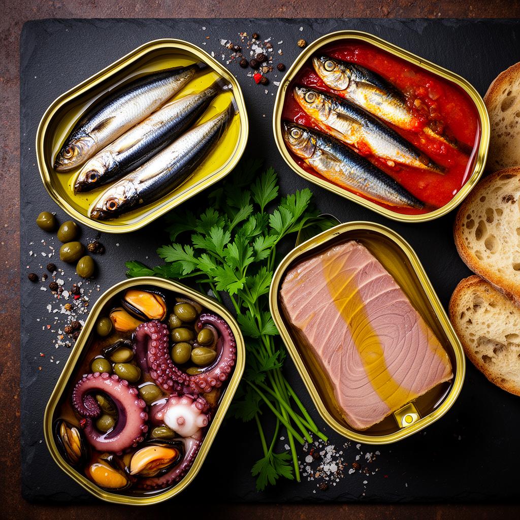 Canned Fish & Anchovies — Premium canned anchovies
